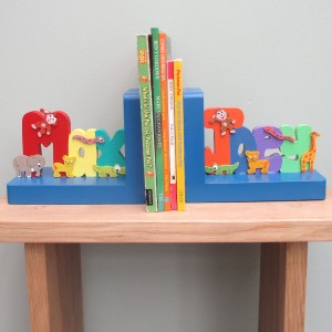 Painted Name Bookends (Boy)