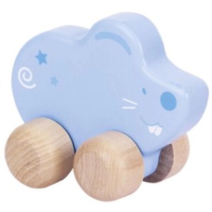 Wooden Wheeled Toy Mouse