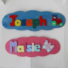 Personalised Cloud Shaped Door Plaque