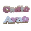 Pink & White Freestanding Names
