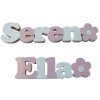 Pink & White Freestanding Names