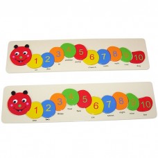 Caterpillar Number Tray Puzzle
