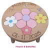 Child's Wooden Stool with 3 Legs (Pastel)