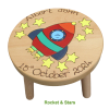 Child's Wooden Stool with 3 Legs (Bright)