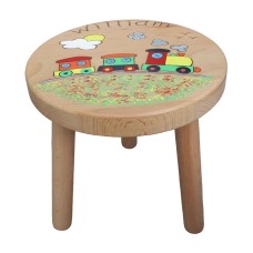 Child's Wooden Stool with 3 Legs (Bright)
