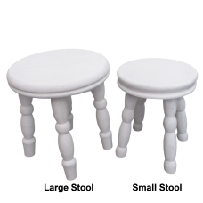 Child's White Stool Child's White Stool
