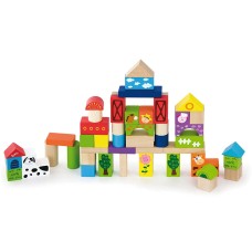 Wooden Building Blocks - Farm