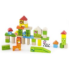 Wooden Building Blocks - Zoo