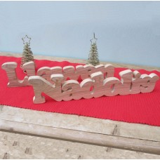 Chunky Wooden Freestanding Nadolig Llawen