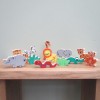 Wooden Jungle Animals with Personalised Oak Gift Tag